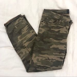 Sanctuary Cropped Denim Camo Pants